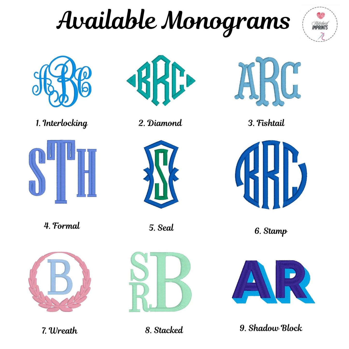 Left or Right Chest Monogram Embroidered T-shirt Comfort Colors
