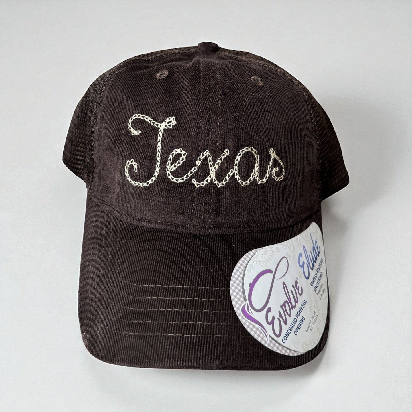 Embroidered Custom CITY or STATE Corduroy Hat - Personalized Hat