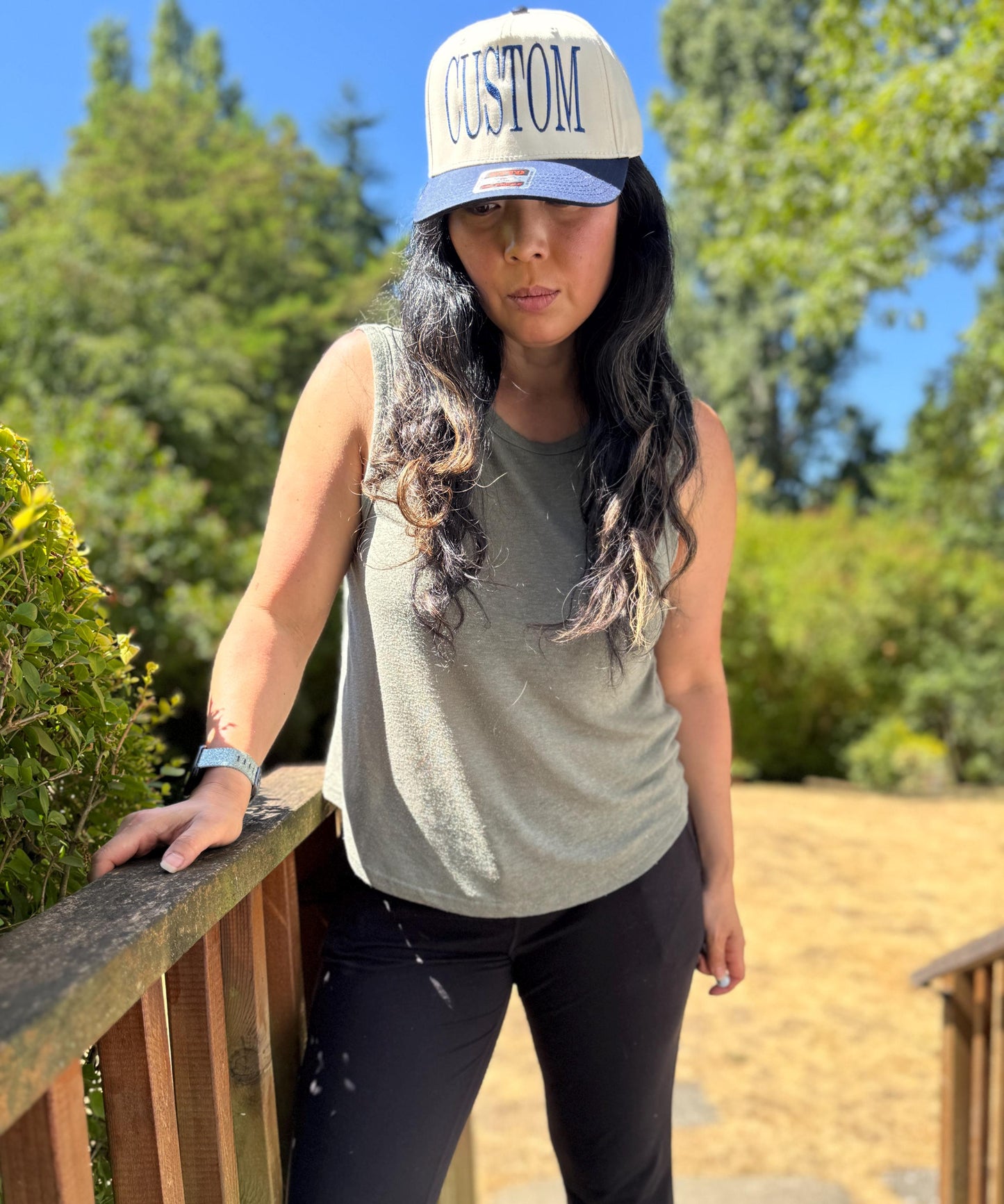 Embroidered CUSTOM Trucker Hat - Trucker Hat, 5 Panel Baseball Hat - Personalized Hat - Gifts for Her/Him