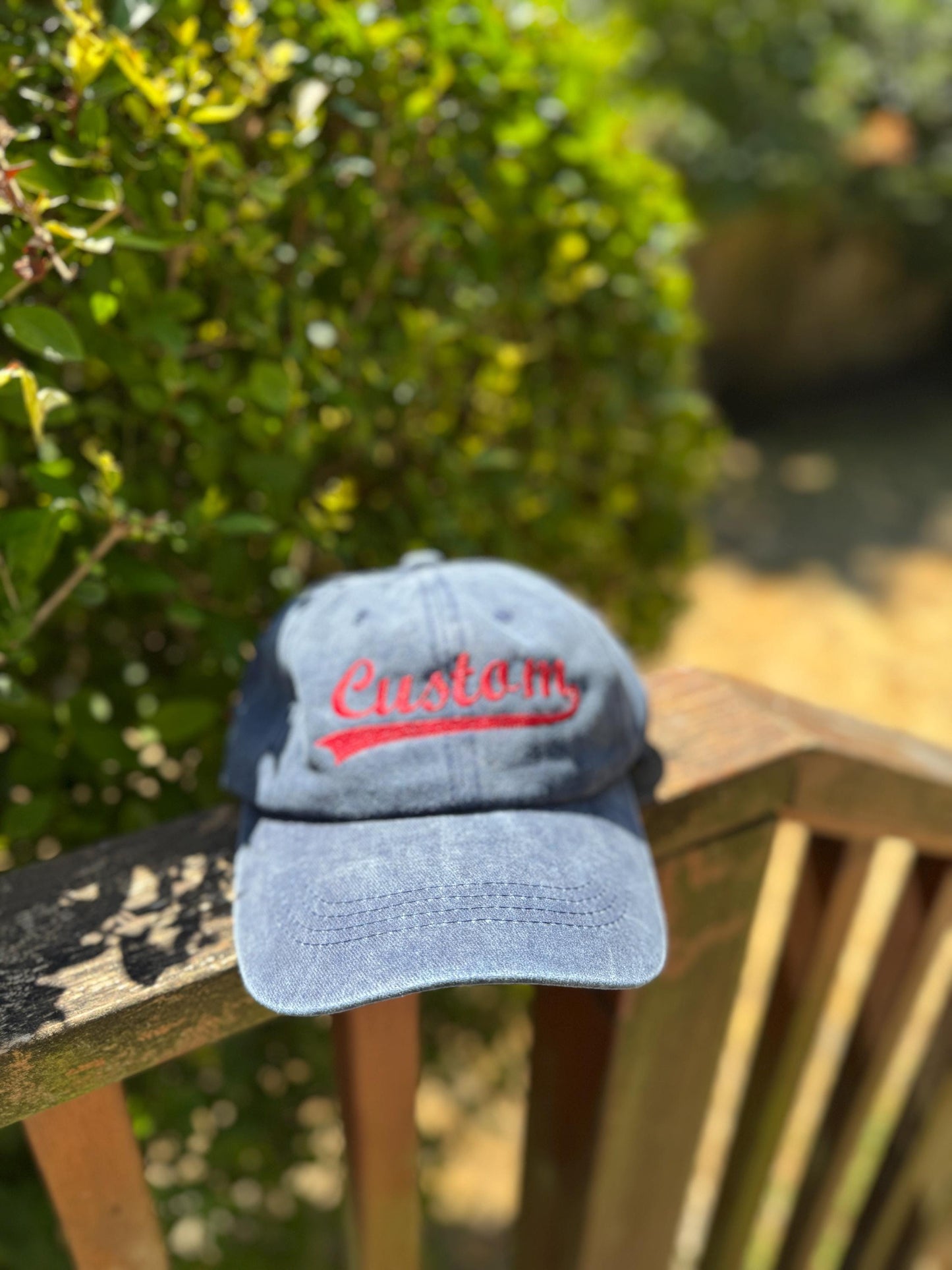 Custom Embroidered Hat - Personalized Text/Name Baseball Dad Hat - Unstructured/Structured Hat - Distressed Hat - Gifts for Her/Him