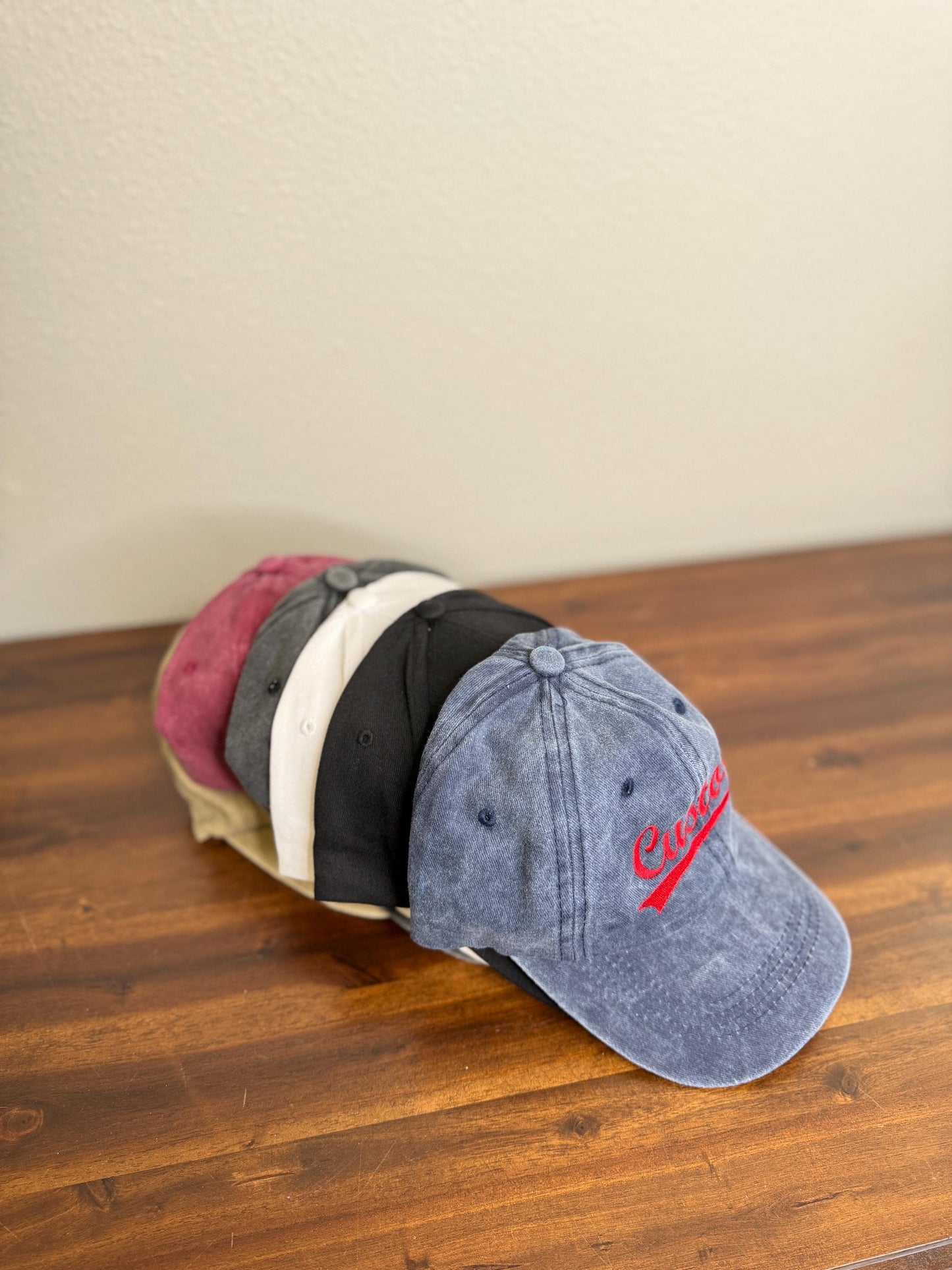 Custom Embroidered Hat - Personalized Text/Name Baseball Dad Hat - Unstructured/Structured Hat - Distressed Hat - Gifts for Her/Him