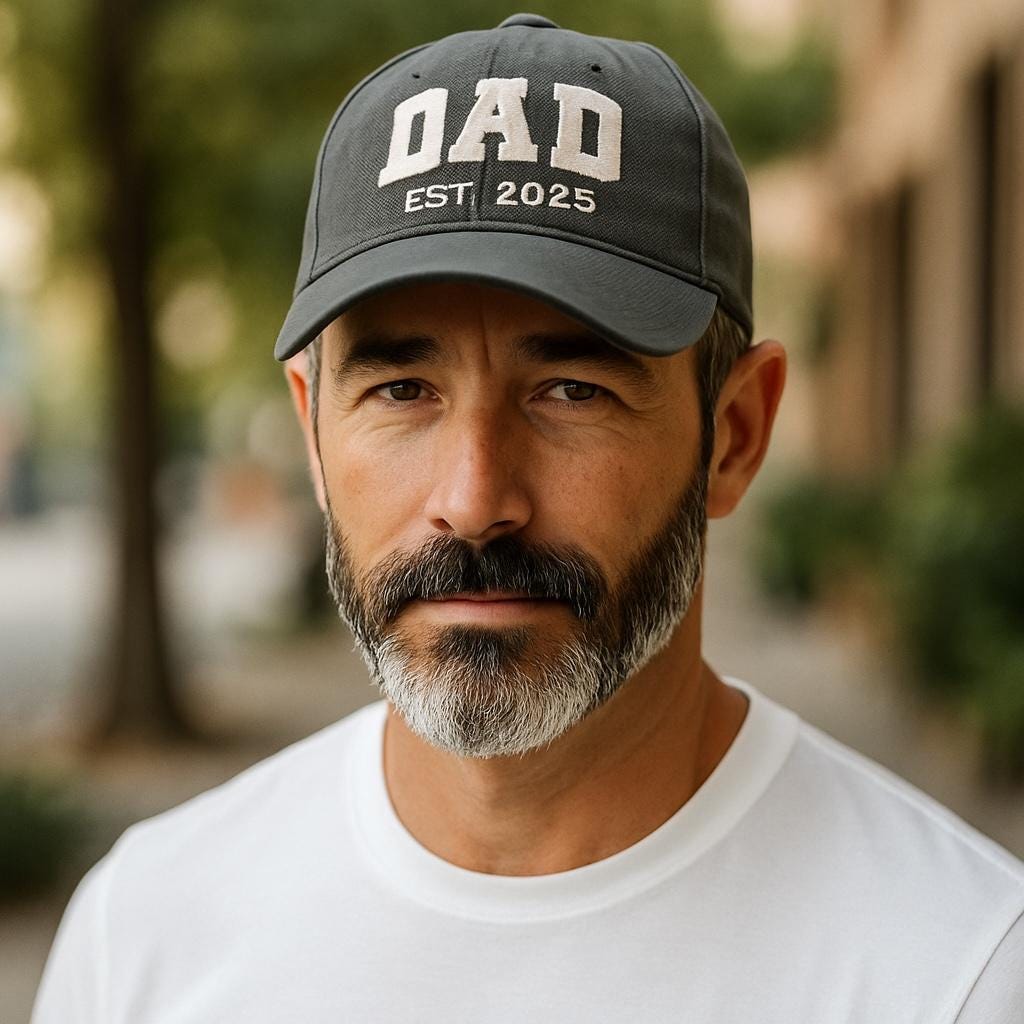 Personalized DAD Embroidered Hat - Baseball Dad Hat - Unstructured Hat, Structured Adjustable Hat - Distressed Hat - Gifts for Him