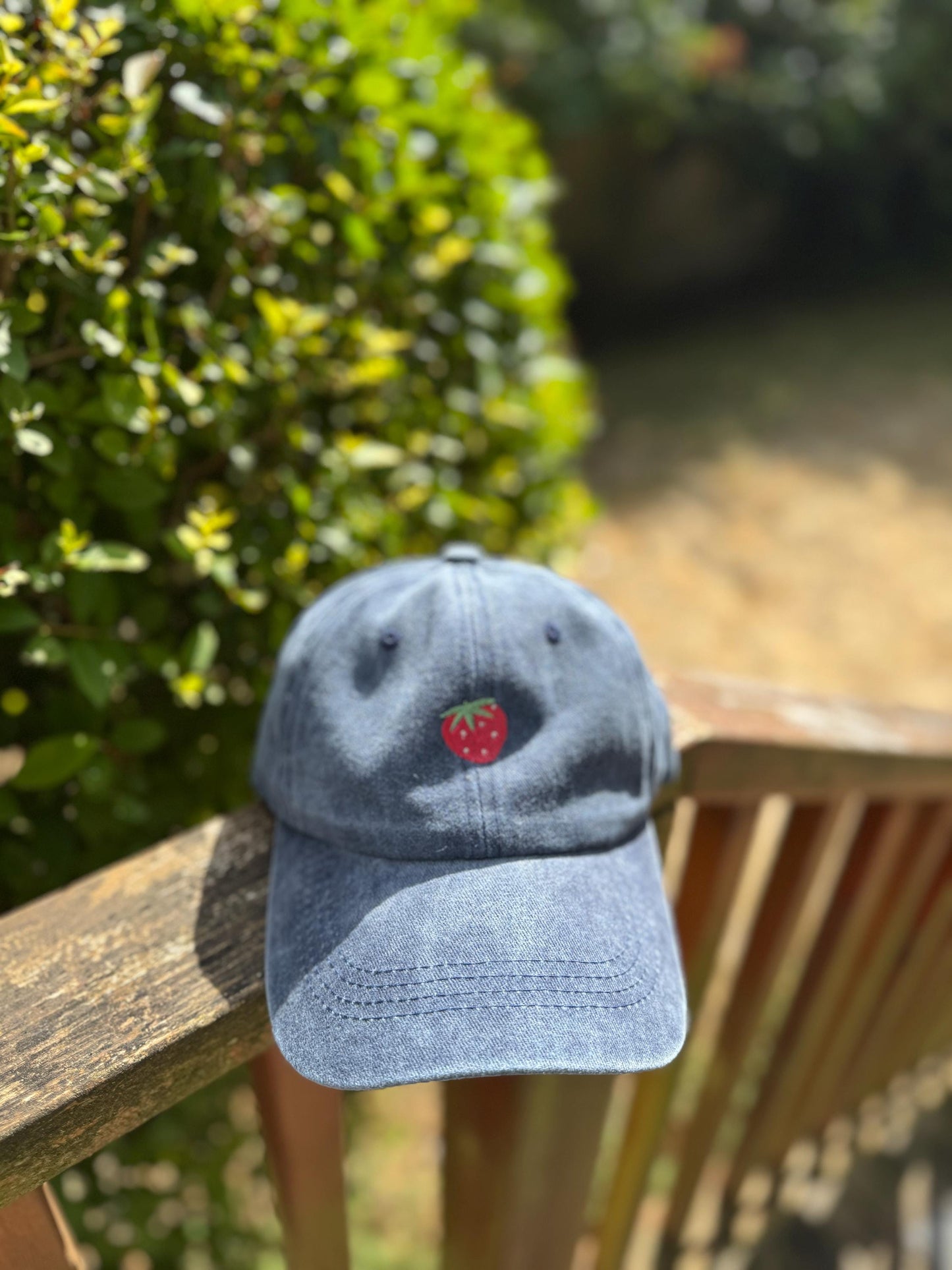 Embroidered Fruit Hat - Small Fruits - Strawberry, Cherry, Apple, Dainty Design - Baseball Dad Hat - Adjustable Fitted Hat - Gifts for Her