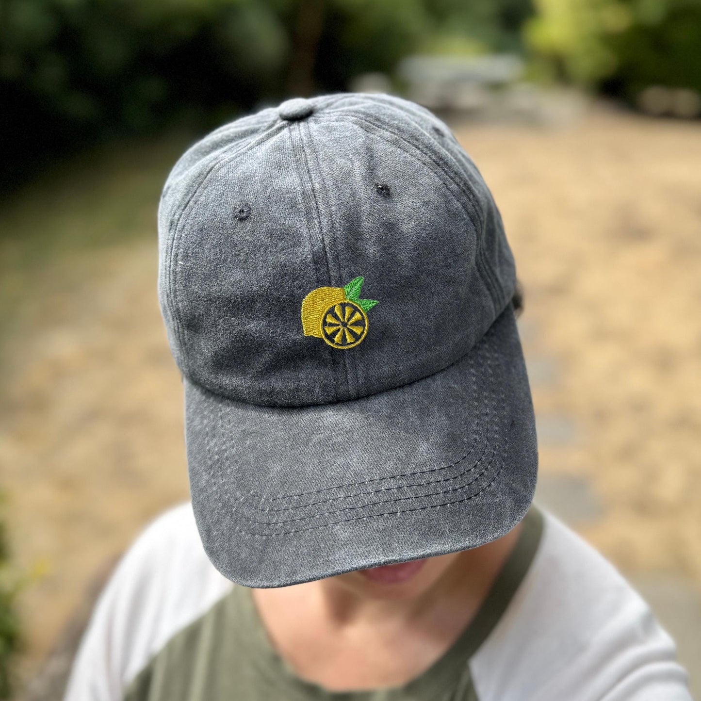 Embroidered Fruit Hat - Small Fruits - Strawberry, Cherry, Apple, Dainty Design - Baseball Dad Hat - Adjustable Fitted Hat - Gifts for Her