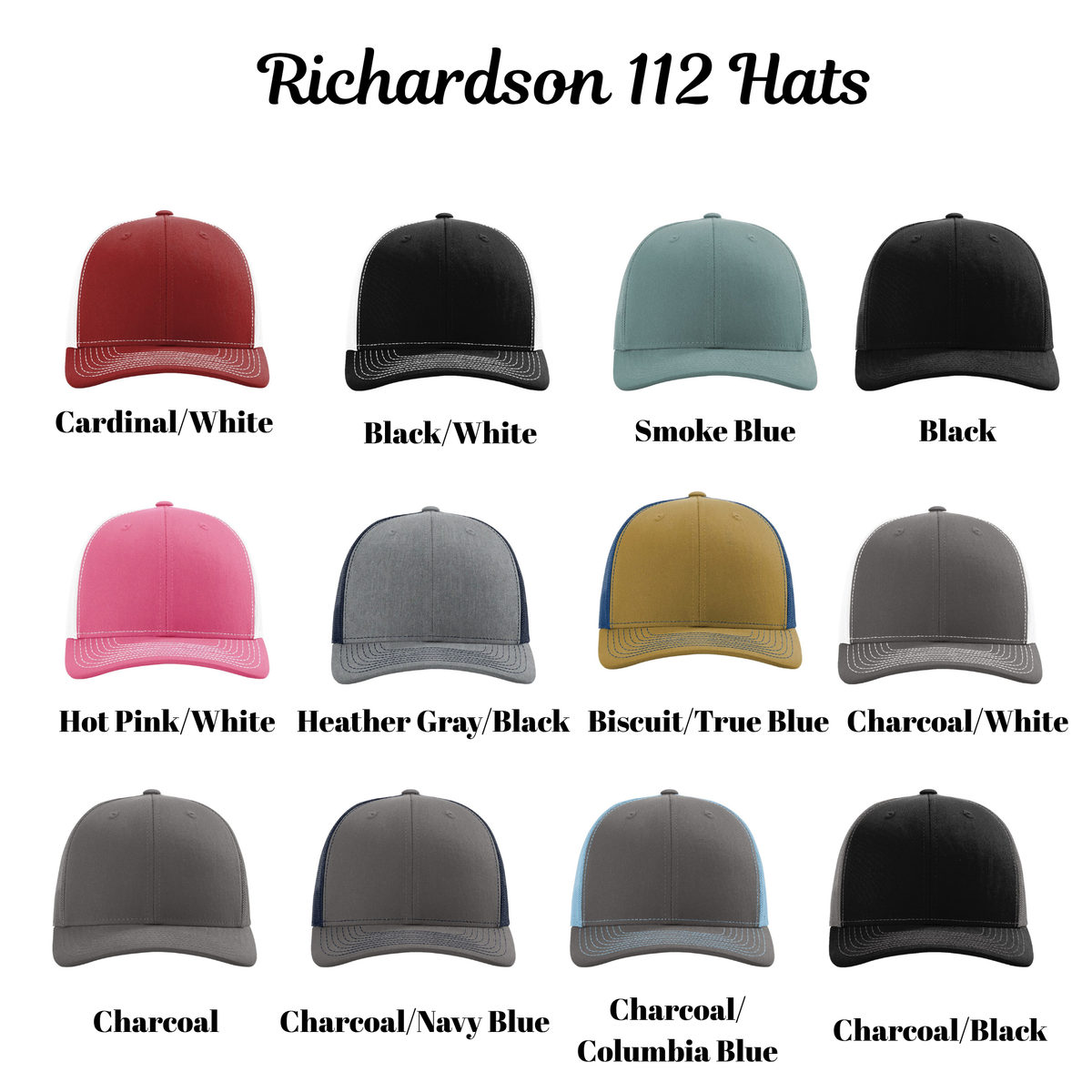 Richardson 112 Custom Hat - Embroidered