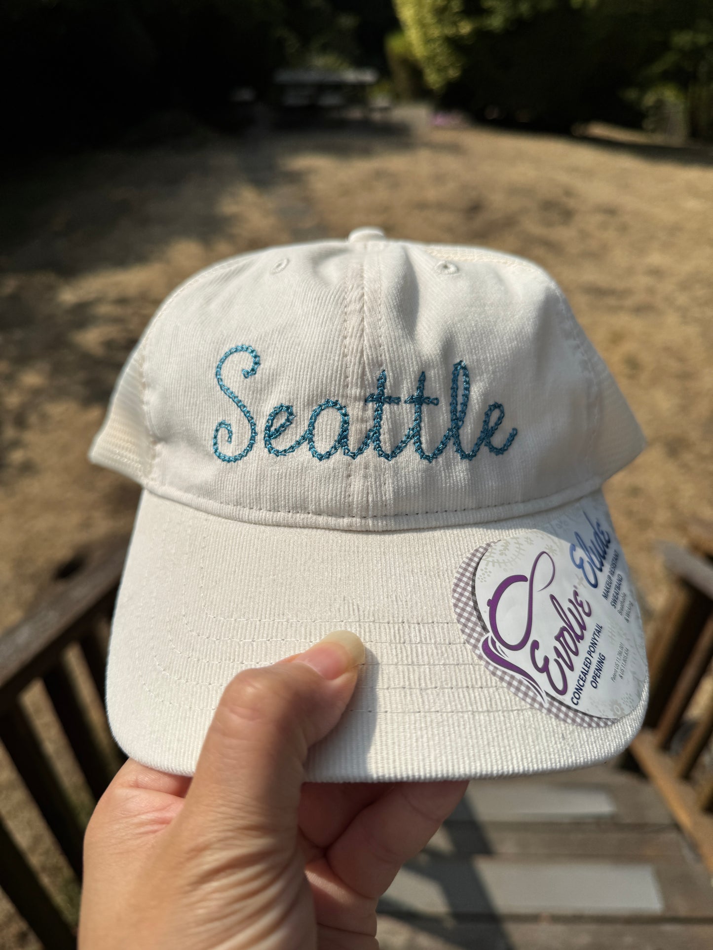 Embroidered Custom CITY or STATE Corduroy Hat - Personalized Hat