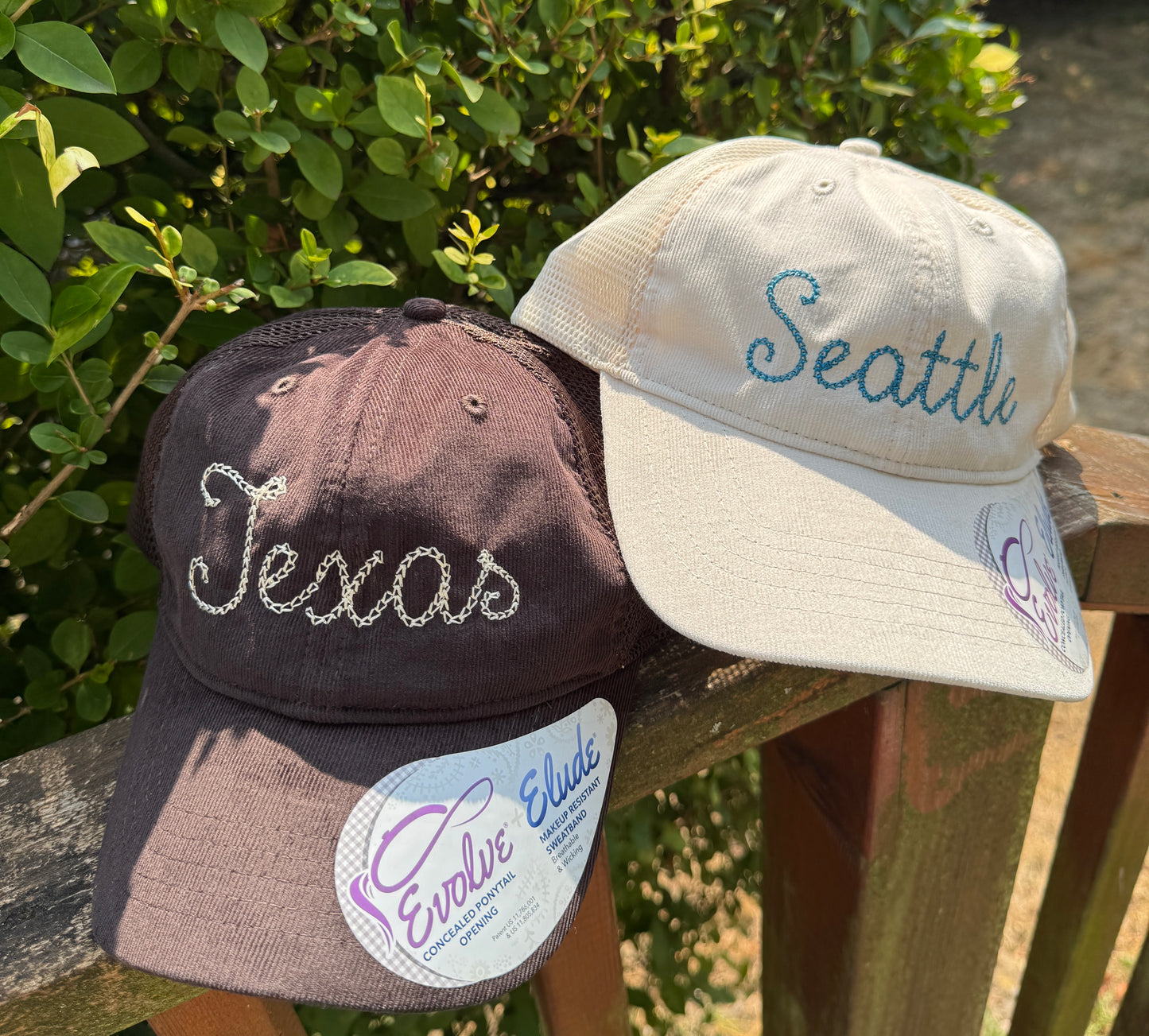 Embroidered Custom CITY or STATE Corduroy Hat - Personalized Hat