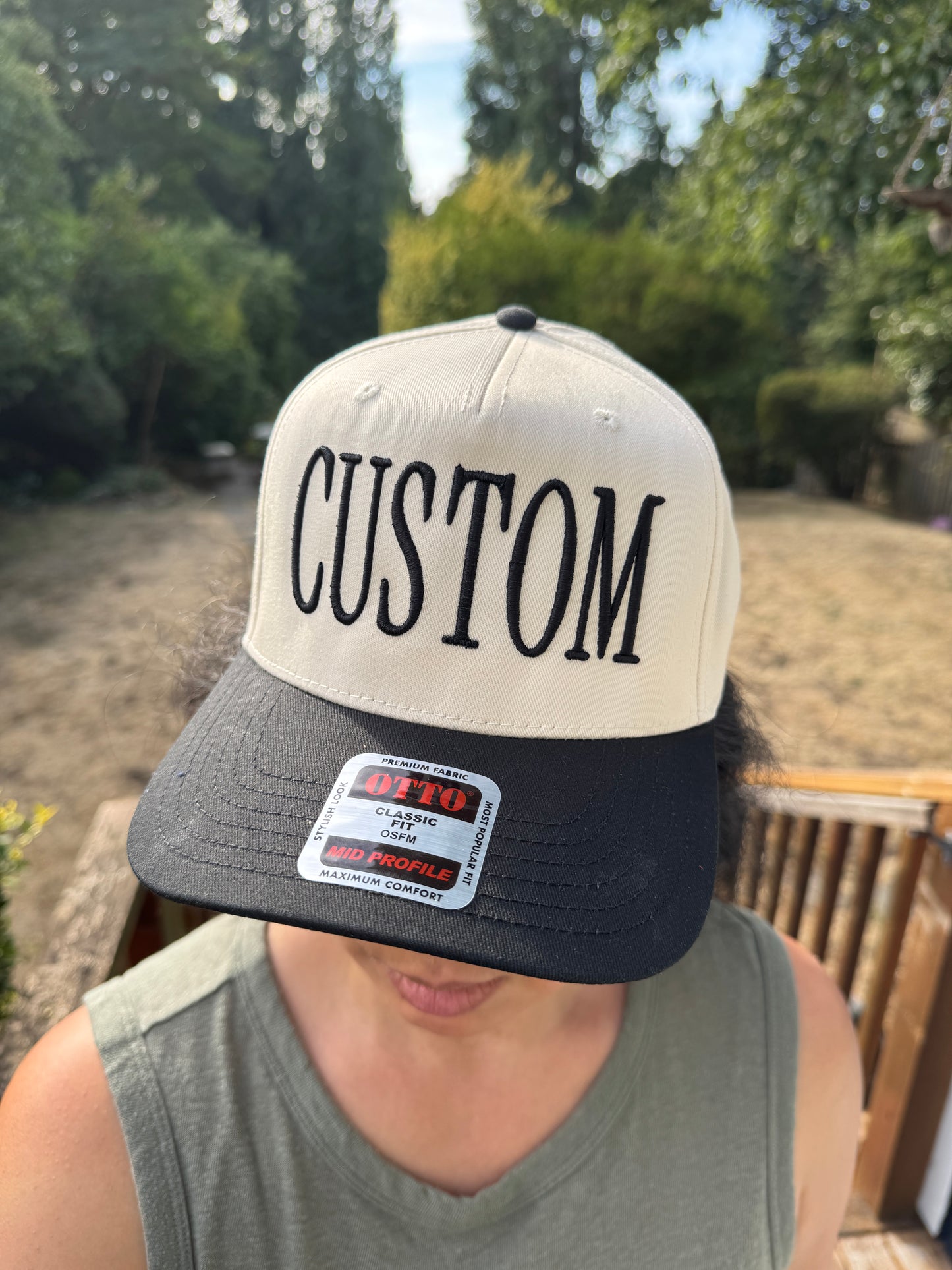 3D Puff Foam Embroidered CUSTOM Baseball Hat