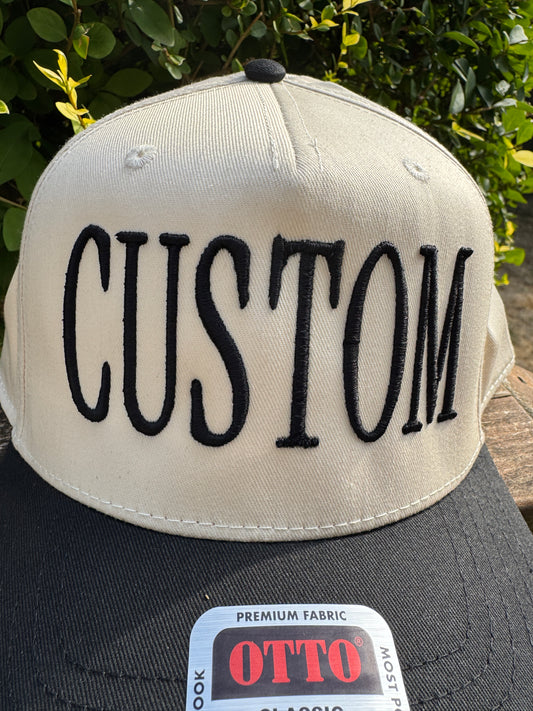 3D Puff Foam Embroidered CUSTOM Baseball Hat