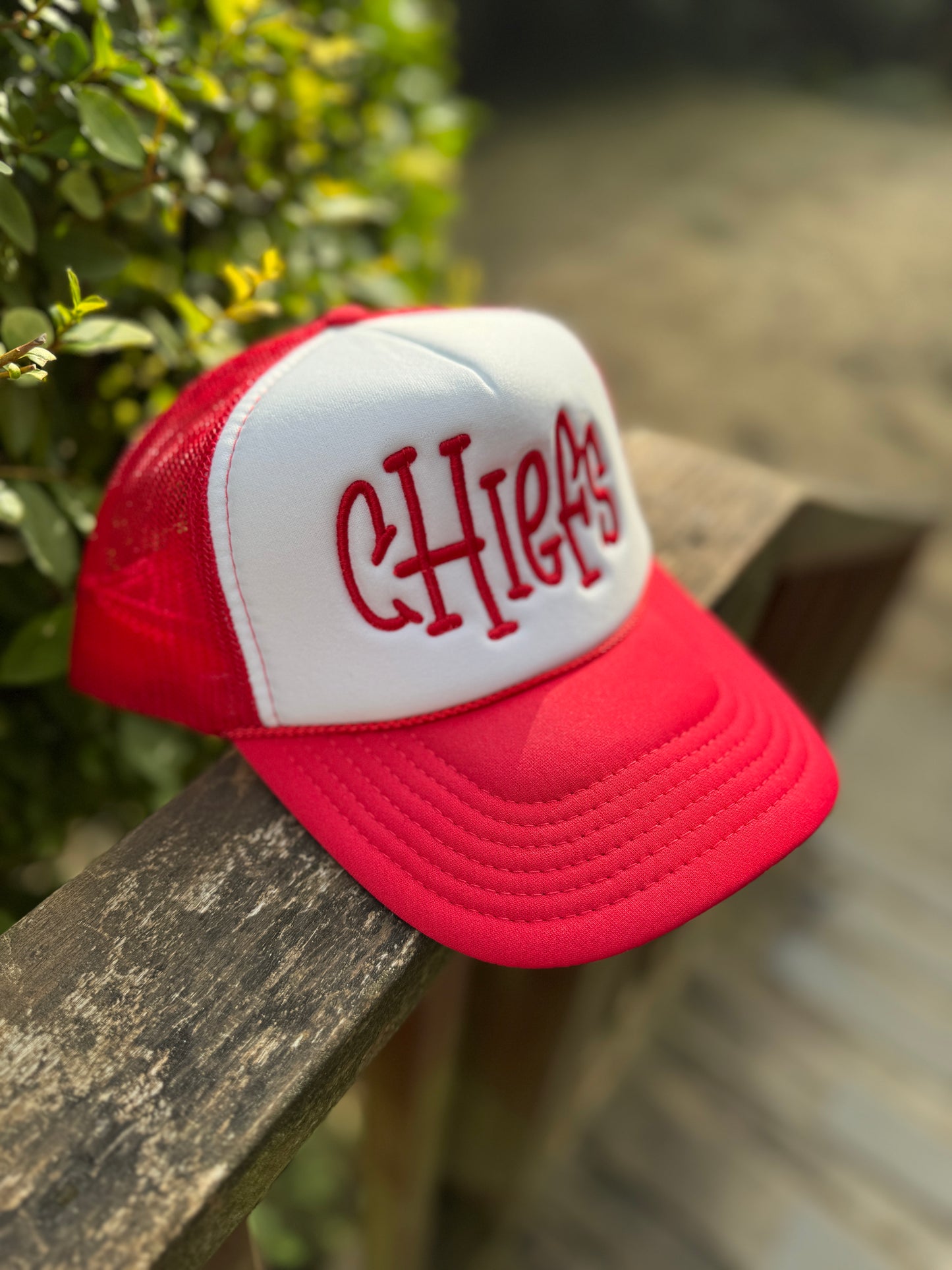 3D Puff Foam Embroidered Foam Trucker Hat - Two Tone Colors