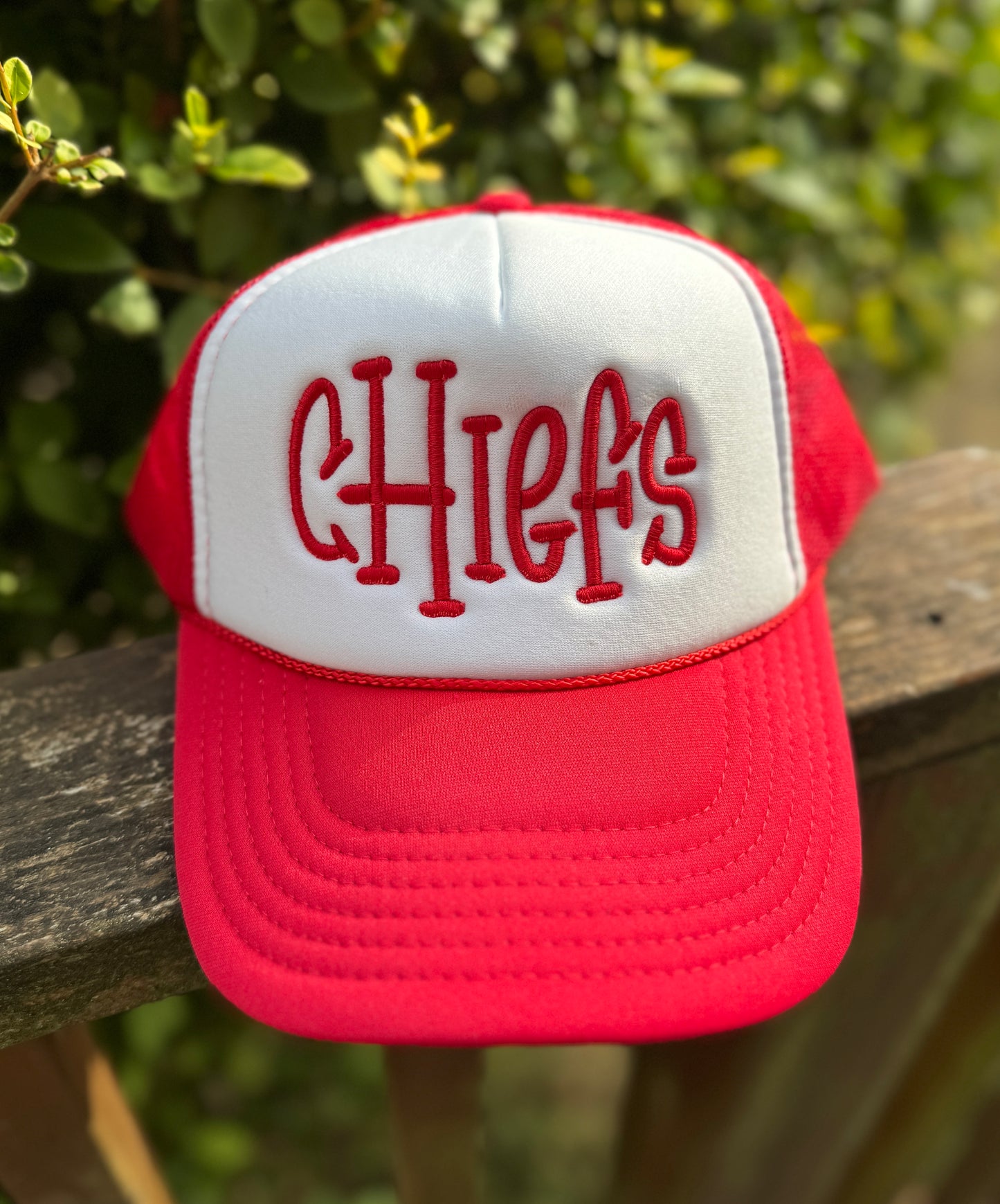 3D Puff Foam Embroidered Foam Trucker Hat - Two Tone Colors