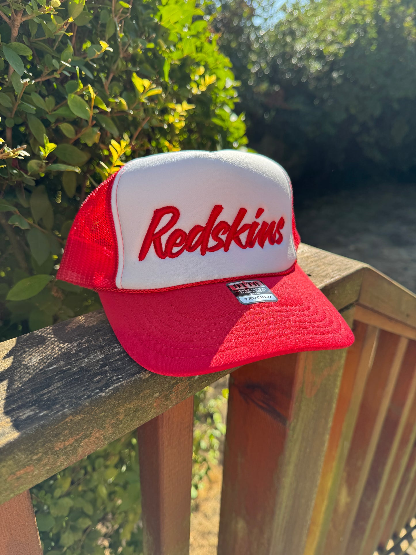 3D Puff Foam Embroidered Foam Trucker Hat - Two Tone Colors