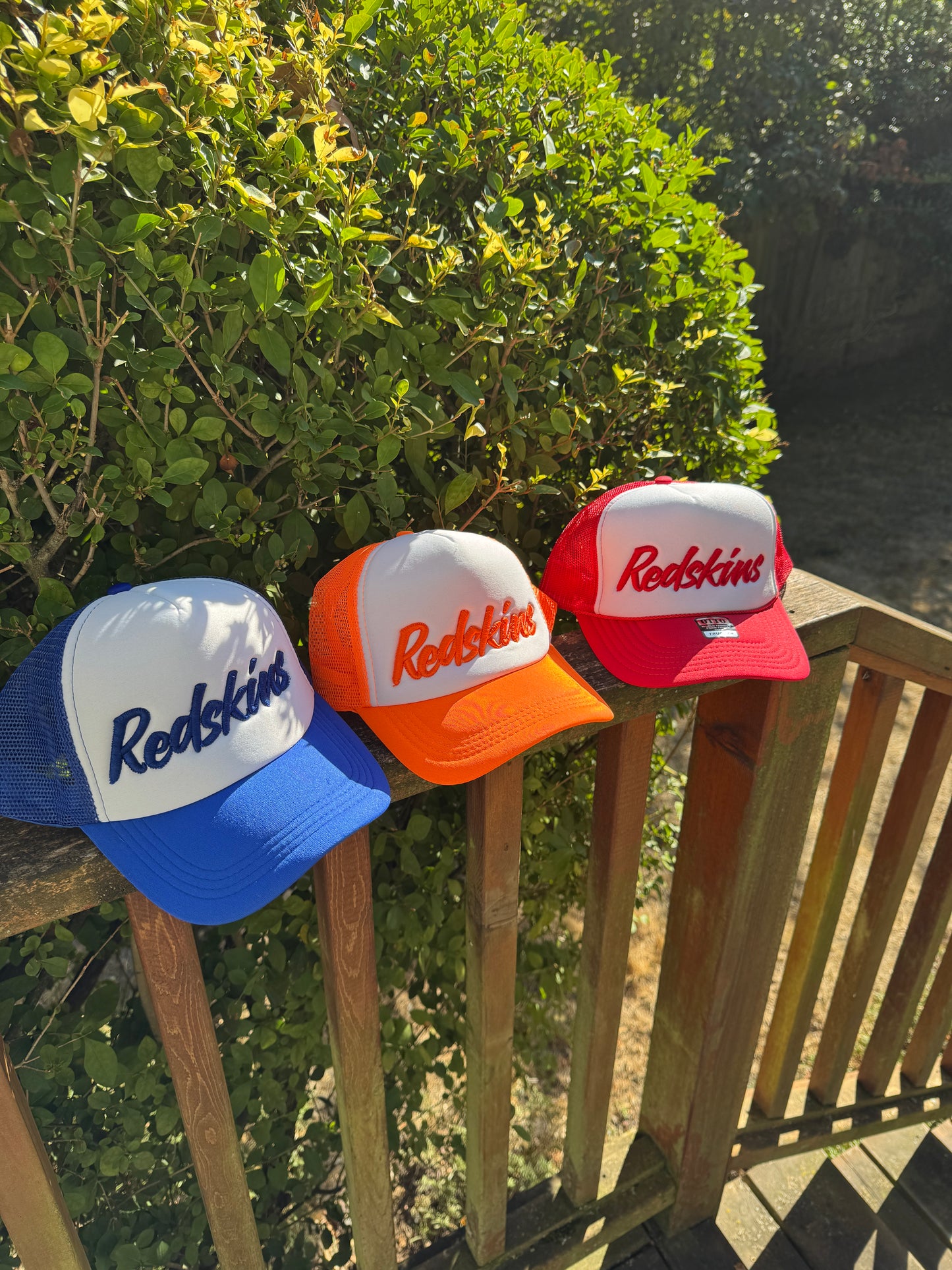 3D Puff Foam Embroidered Foam Trucker Hat - Two Tone Colors