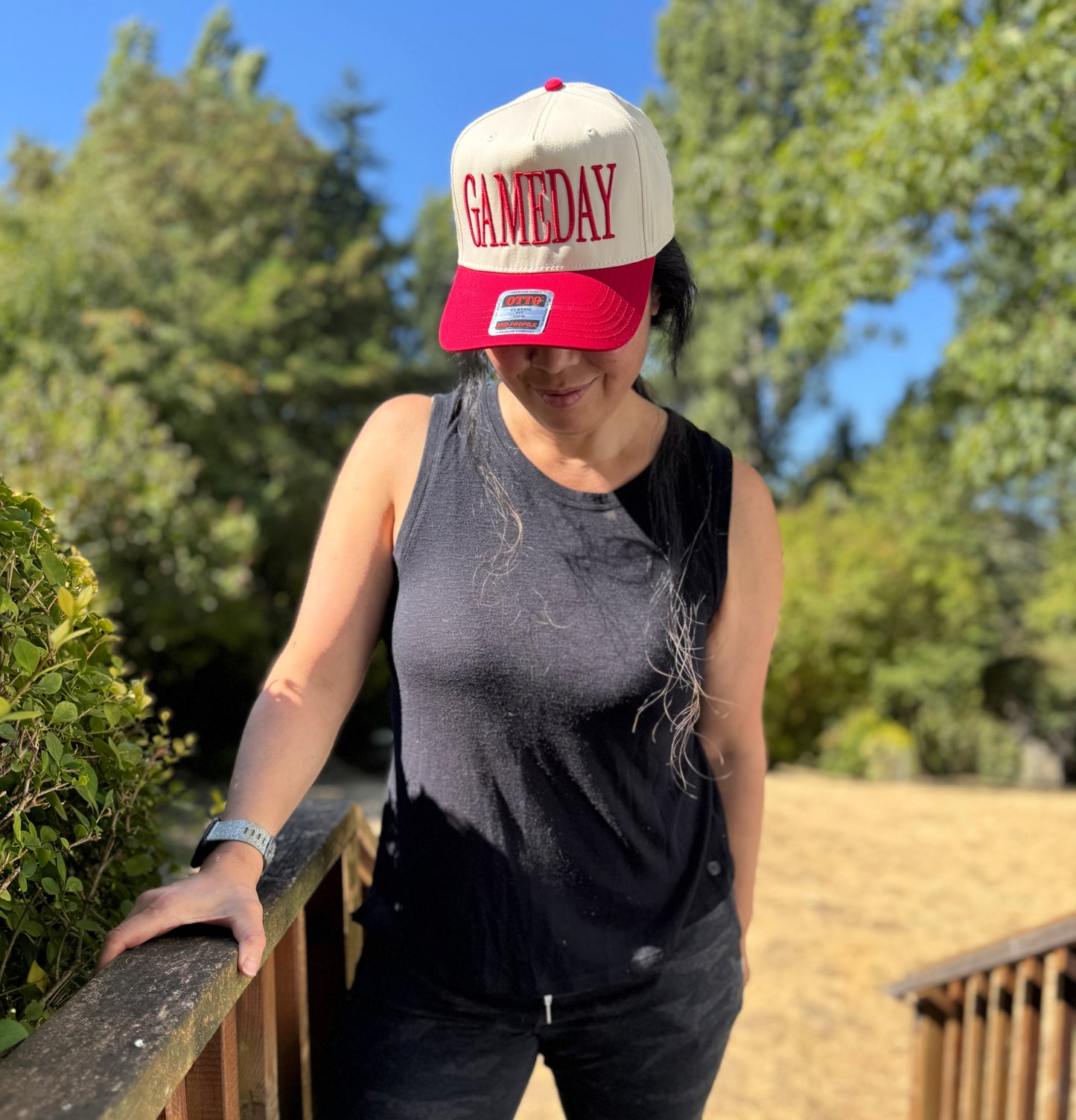 3D Puff Foam Embroidered GAMEDAY Hat - 5 Panel Baseball Hat