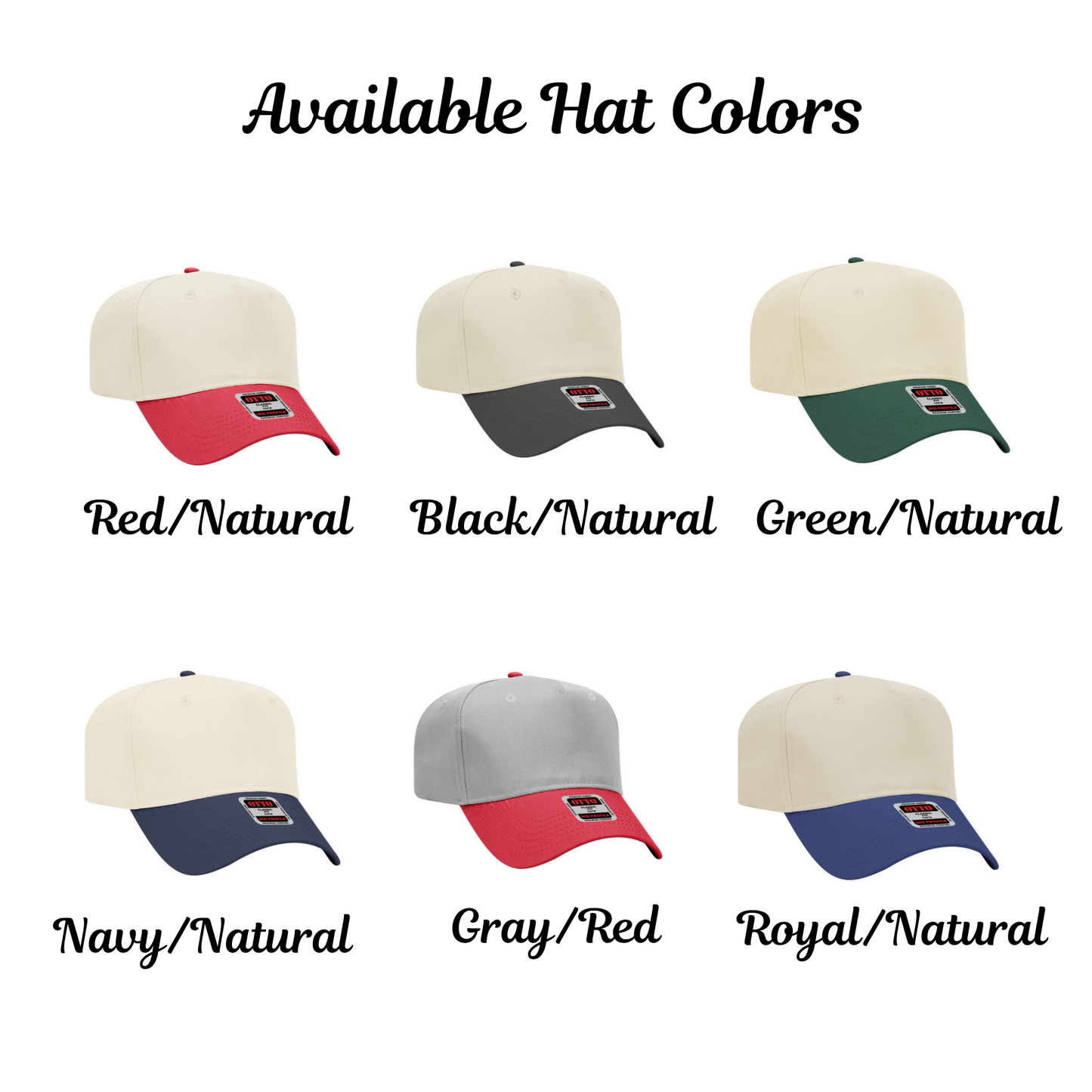 Embroidered Game Day Hat with Football - Baseball Cap 5 Panel