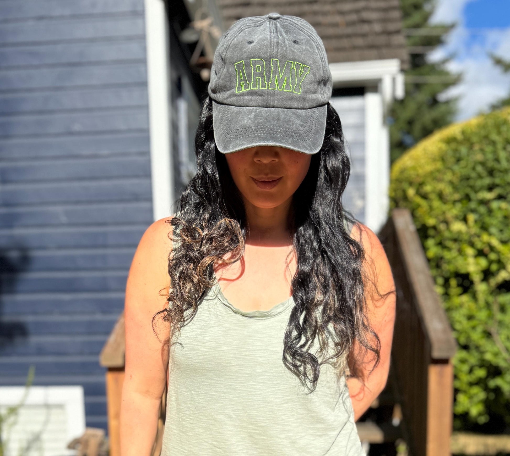 Embroidered Army Hat - Military Cap/Baseball Dad Hat - Trucker Hat, Structured Snapback Mesh Hat - Adjustable Fitted Hat - Gifts for Her/Him