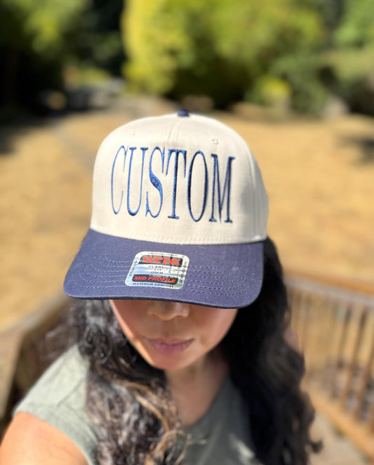 Embroidered CUSTOM Trucker Hat - Trucker Hat, 5 Panel Baseball Hat - Personalized Hat - Gifts for Her/Him