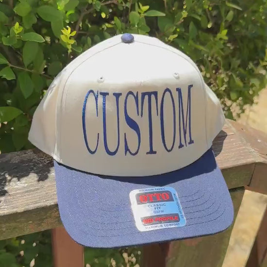 Embroidered CUSTOM Trucker Hat - Trucker Hat, 5 Panel Baseball Hat - Personalized Hat - Gifts for Her/Him